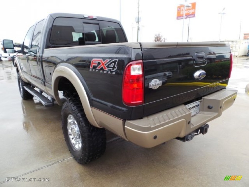 2014 F350 Super Duty King Ranch Crew Cab 4x4 - Tuxedo Black Metallic / King Ranch Chaparral Leather photo #5