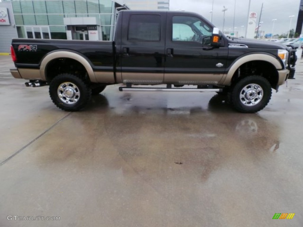 2014 F350 Super Duty King Ranch Crew Cab 4x4 - Tuxedo Black Metallic / King Ranch Chaparral Leather photo #8