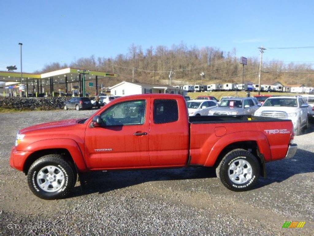 Barcelona Red Metallic 2015 Toyota Tacoma V6 Access Cab 4x4 Exterior Photo #100238318