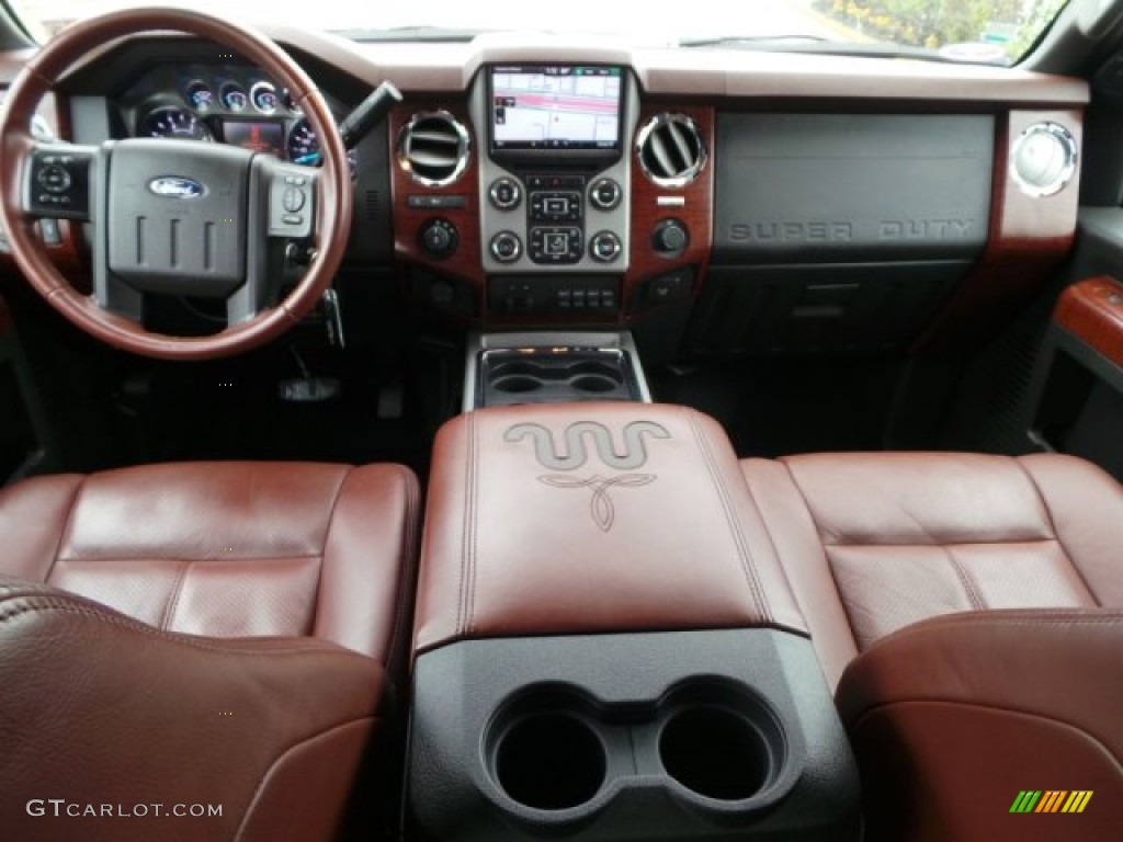 2014 F350 Super Duty King Ranch Crew Cab 4x4 - Tuxedo Black Metallic / King Ranch Chaparral Leather photo #37