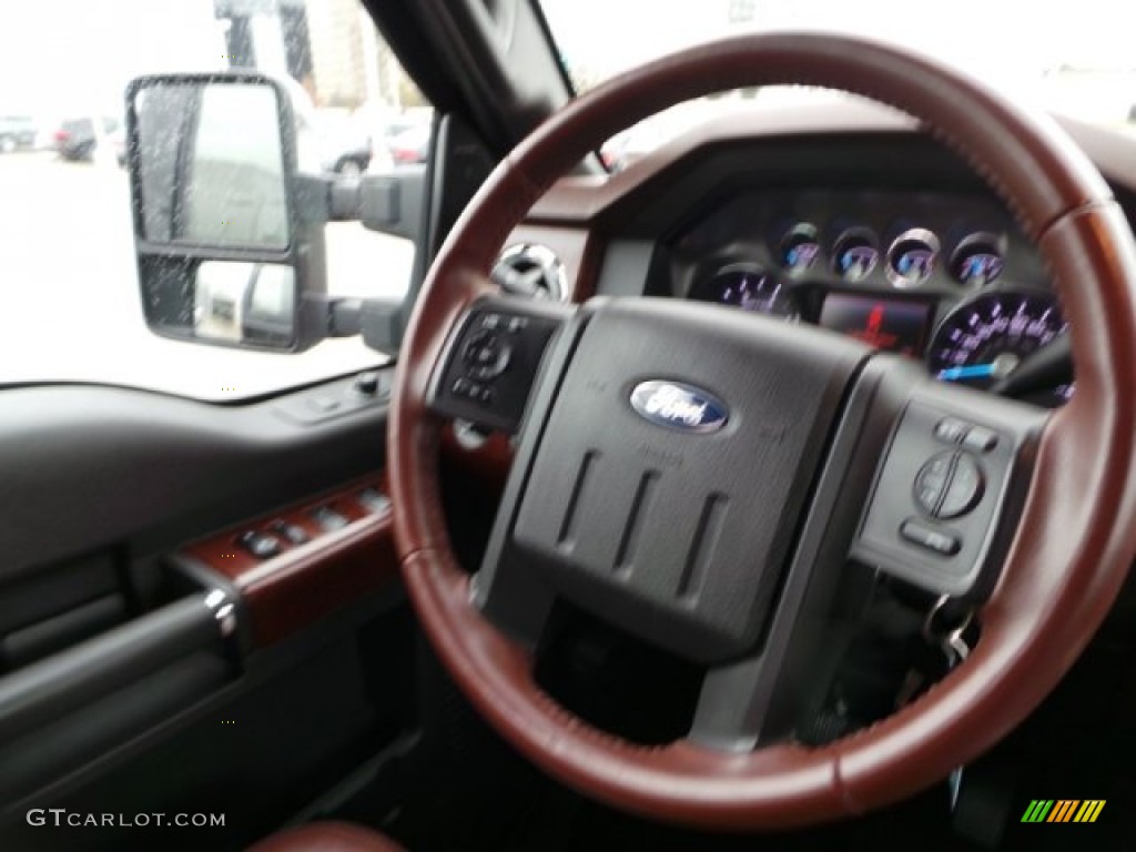 2014 F350 Super Duty King Ranch Crew Cab 4x4 - Tuxedo Black Metallic / King Ranch Chaparral Leather photo #38
