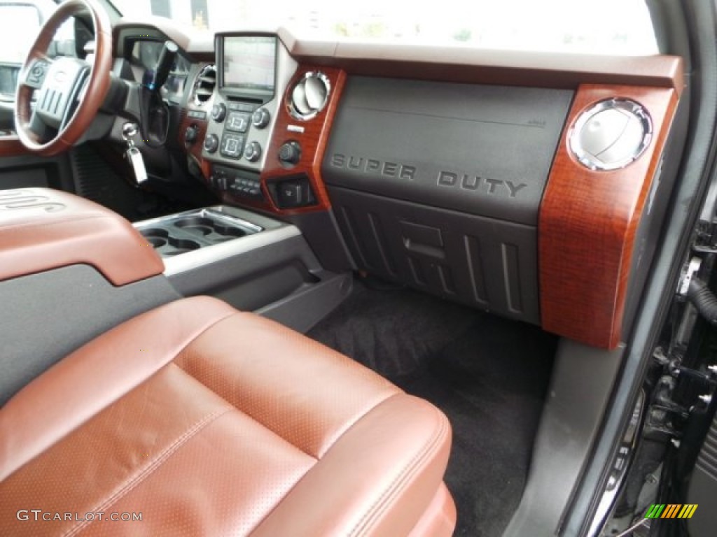 2014 F350 Super Duty King Ranch Crew Cab 4x4 - Tuxedo Black Metallic / King Ranch Chaparral Leather photo #44