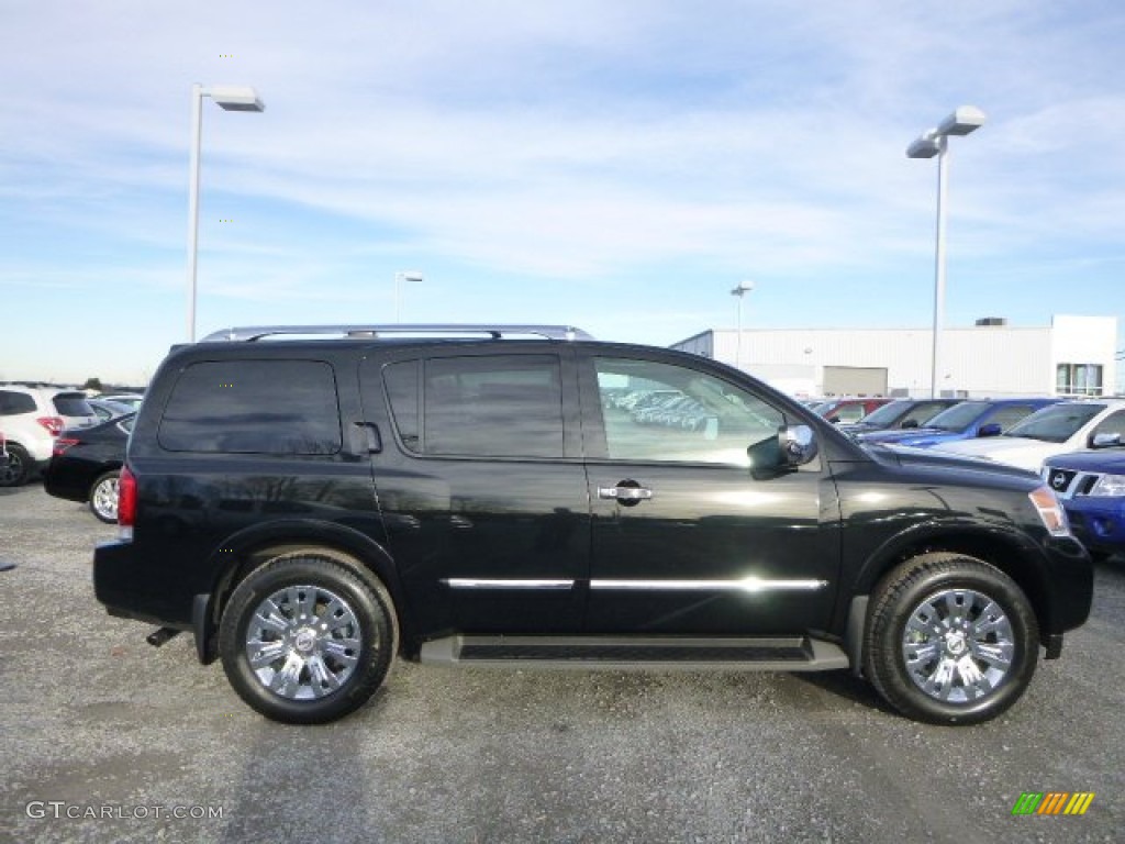 Magnetic Black 2015 Nissan Armada Platinum 4x4 Exterior Photo #100241501