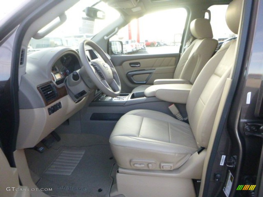 2015 Nissan Armada Platinum 4x4 Front Seat Photo #100241840