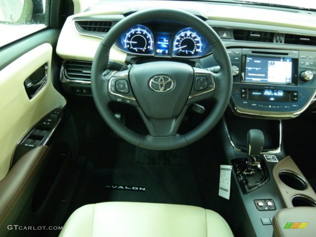 2015 Toyota Avalon XLE Premium Almond Steering Wheel Photo #100242710