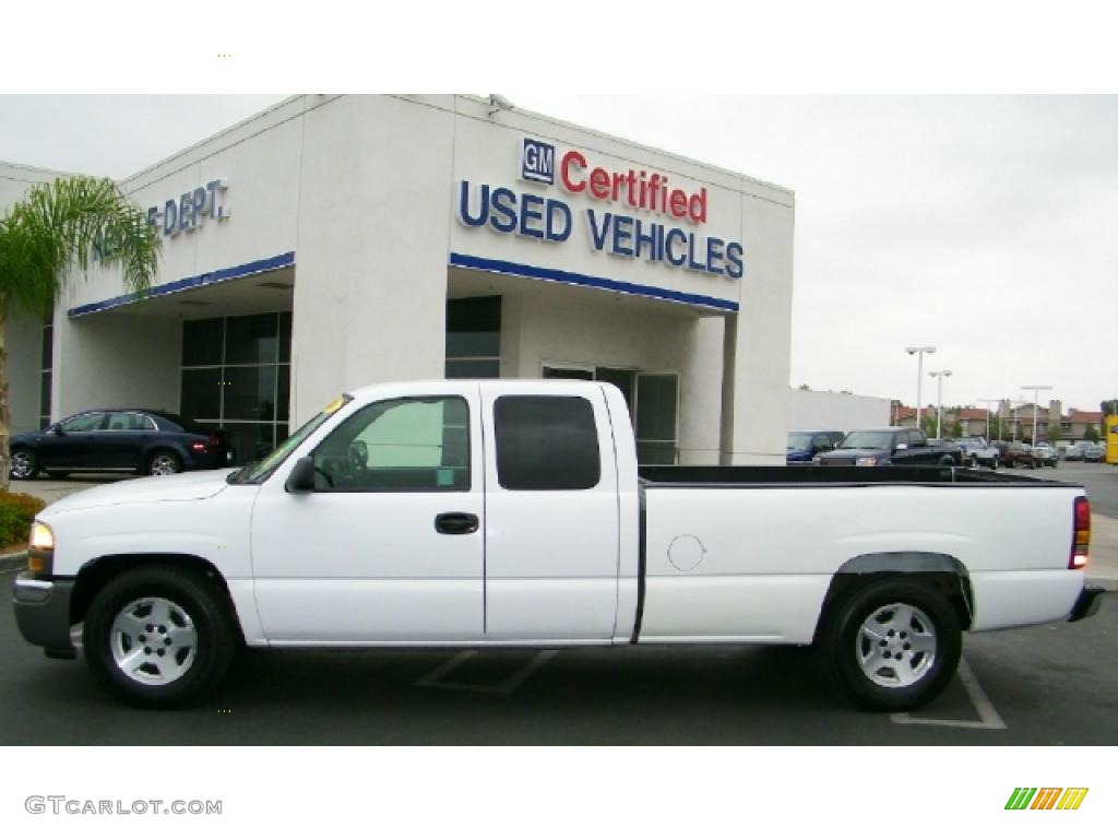 2006 Sierra 1500 Extended Cab - Summit White / Pewter photo #2