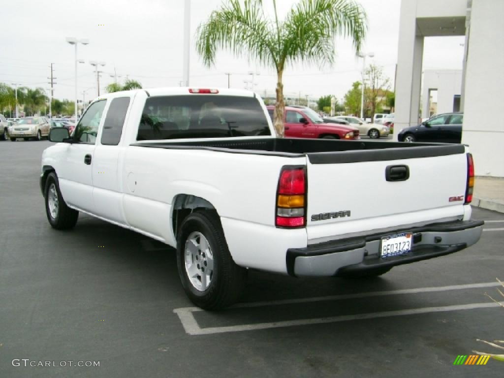 2006 Sierra 1500 Extended Cab - Summit White / Pewter photo #3