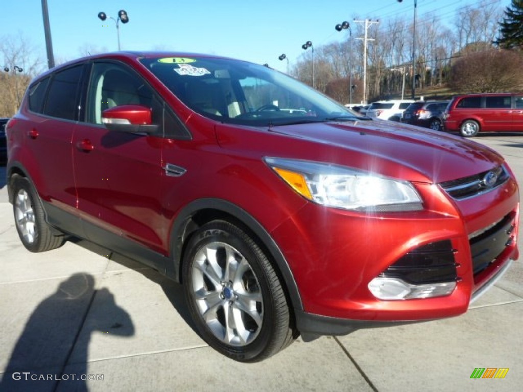 2013 Escape SEL 2.0L EcoBoost 4WD - Ruby Red Metallic / Medium Light Stone photo #9