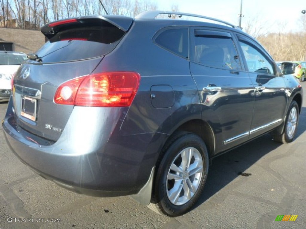 2012 Rogue SV AWD - Graphite Blue / Black photo #16