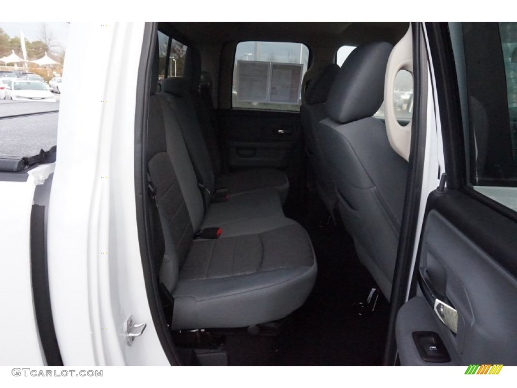 2014 1500 Big Horn Quad Cab 4x4 - Bright White / Black/Diesel Gray photo #23