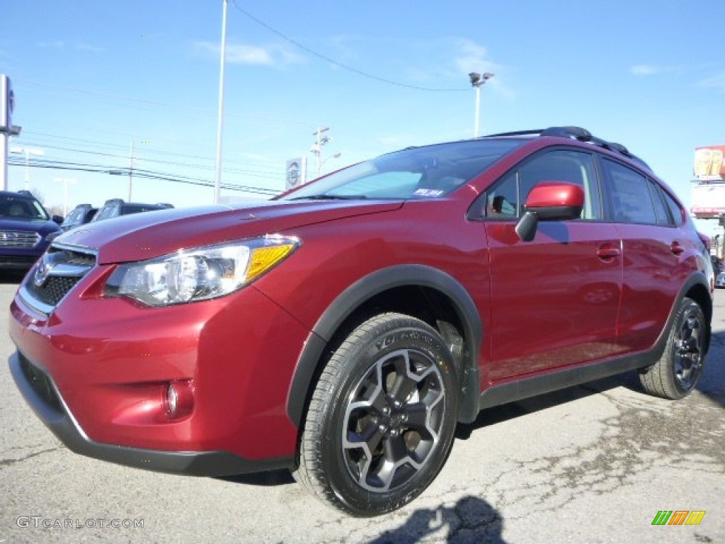 2014 XV Crosstrek 2.0i Premium - Venetian Red Pearl / Ivory photo #3