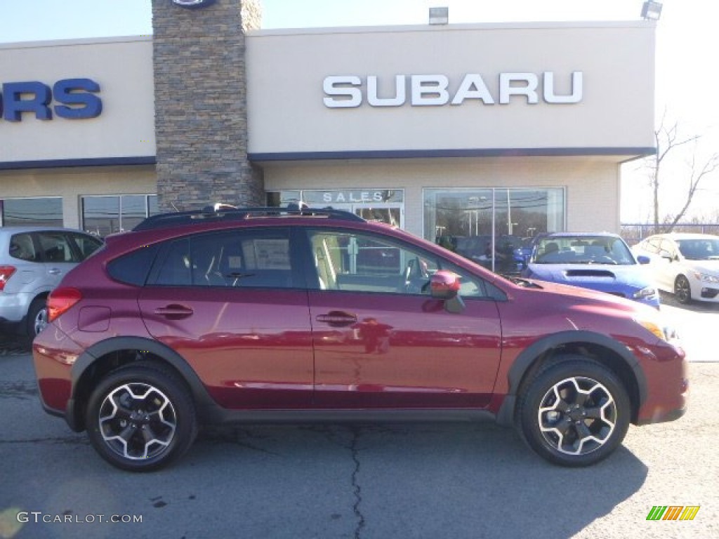 2014 XV Crosstrek 2.0i Premium - Venetian Red Pearl / Ivory photo #7