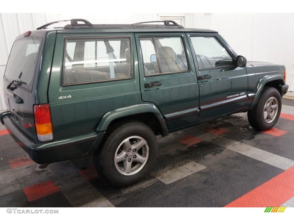 Forest Green Pearl 1999 Jeep Cherokee Classic 4x4 Exterior Photo #100249805