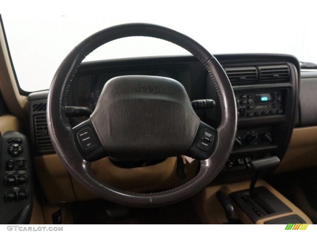 1999 Cherokee Classic 4x4 - Forest Green Pearl / Camel photo #23