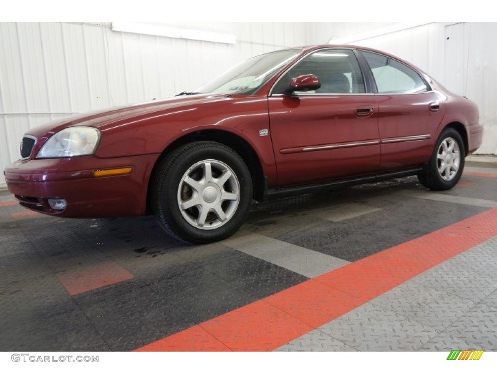 2003 Sable LS Premium Sedan - Matador Red Metallic / Medium Graphite photo #2
