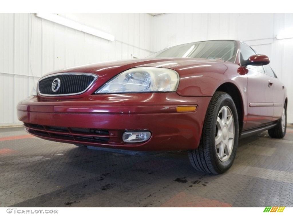 2003 Sable LS Premium Sedan - Matador Red Metallic / Medium Graphite photo #3