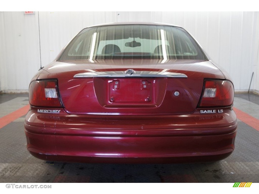 2003 Sable LS Premium Sedan - Matador Red Metallic / Medium Graphite photo #9