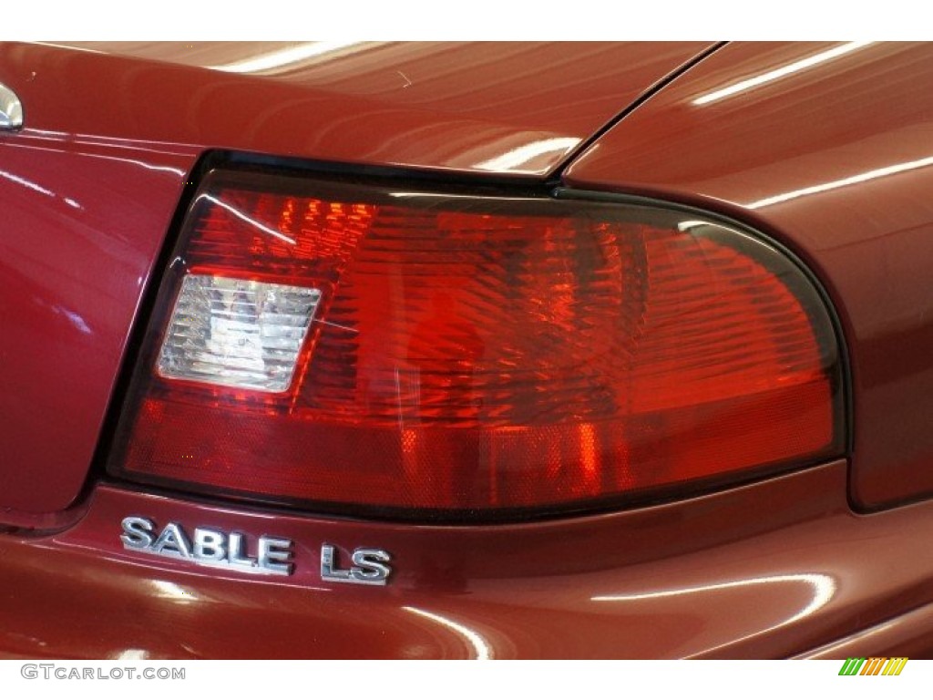 2003 Sable LS Premium Sedan - Matador Red Metallic / Medium Graphite photo #55