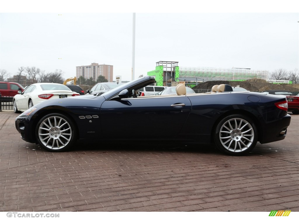 2014 GranTurismo Convertible GranCabrio - Blu Oceano (Blue Metallic) / Sabbia photo #6