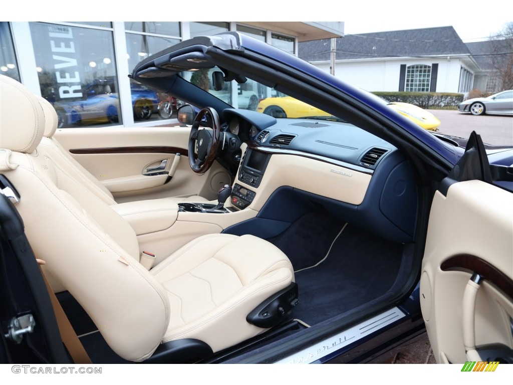 2014 GranTurismo Convertible GranCabrio - Blu Oceano (Blue Metallic) / Sabbia photo #12