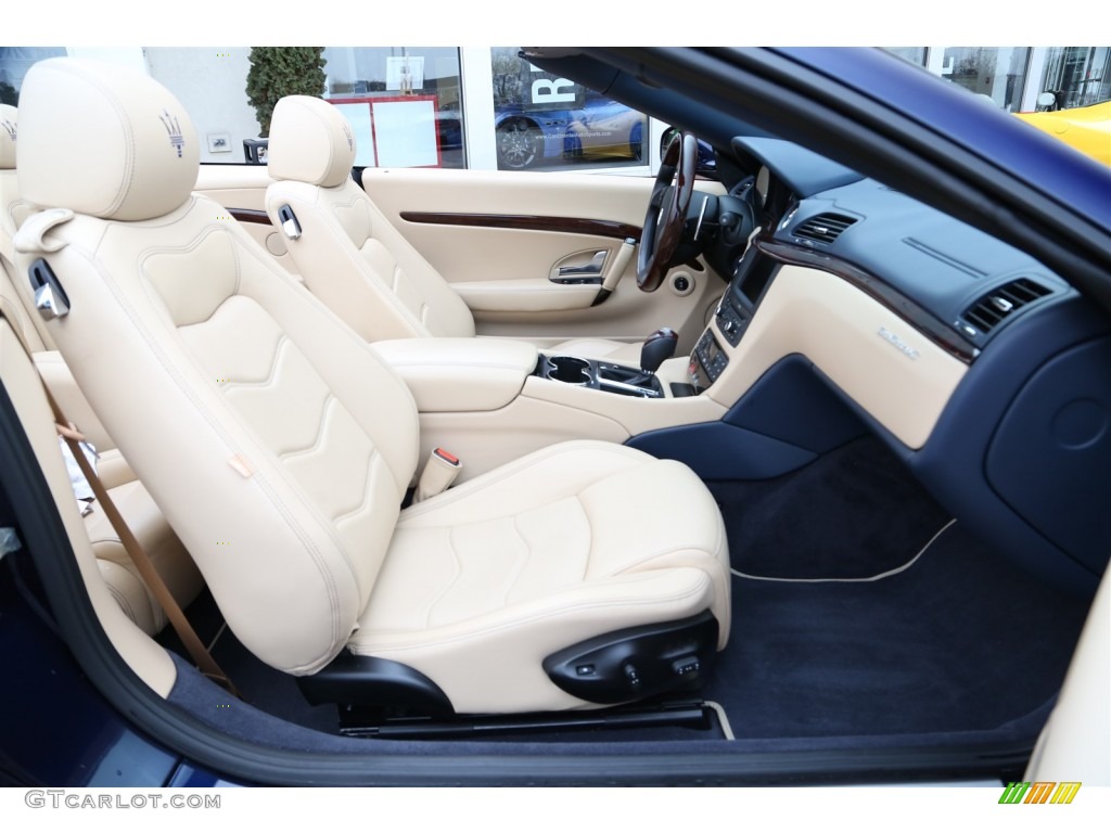 2014 GranTurismo Convertible GranCabrio - Blu Oceano (Blue Metallic) / Sabbia photo #14