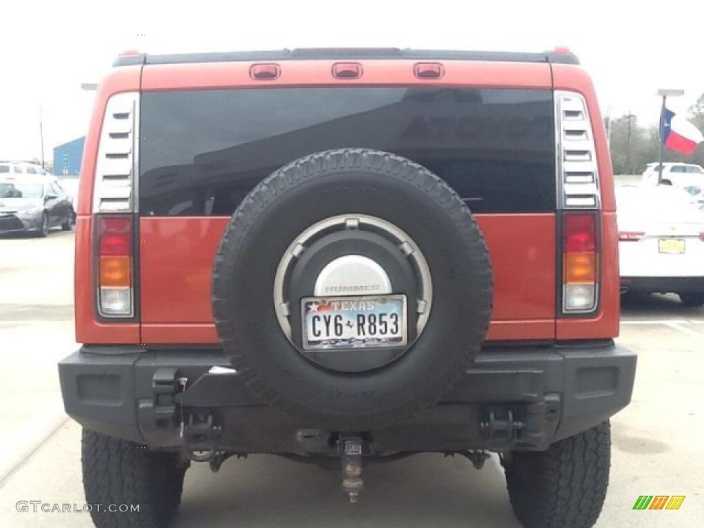 2003 H2 SUV - Sunset Orange Metallic / Wheat photo #3