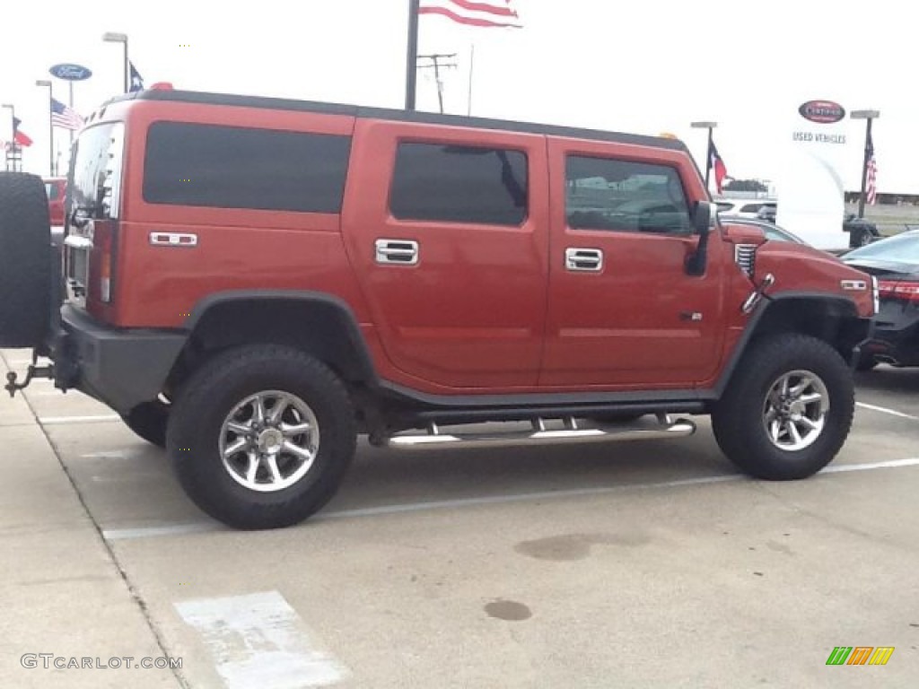 2003 H2 SUV - Sunset Orange Metallic / Wheat photo #4