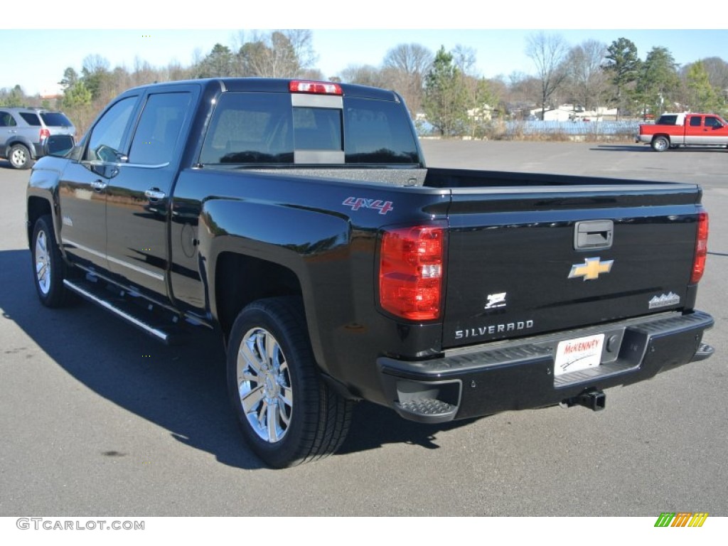 2015 Silverado 1500 High Country Crew Cab 4x4 - Black / High Country Saddle photo #4