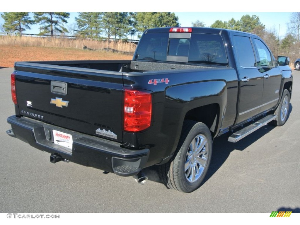 2015 Silverado 1500 High Country Crew Cab 4x4 - Black / High Country Saddle photo #5