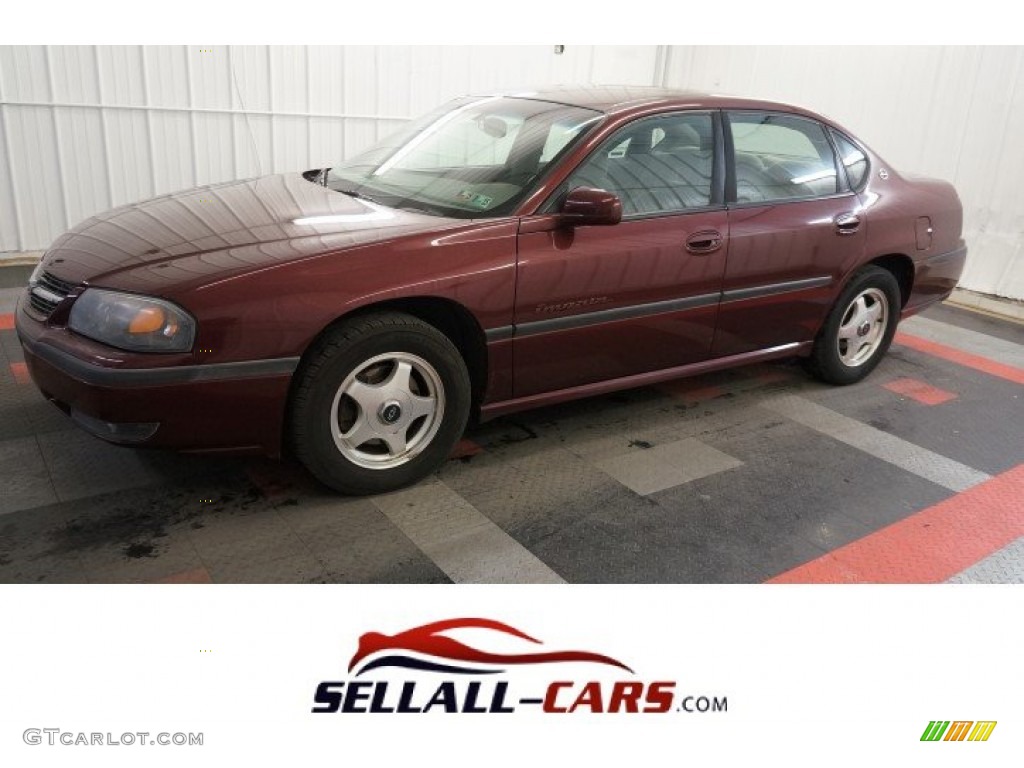 2000 Impala LS - Dark Carmine Red Metallic / Medium Gray photo #1
