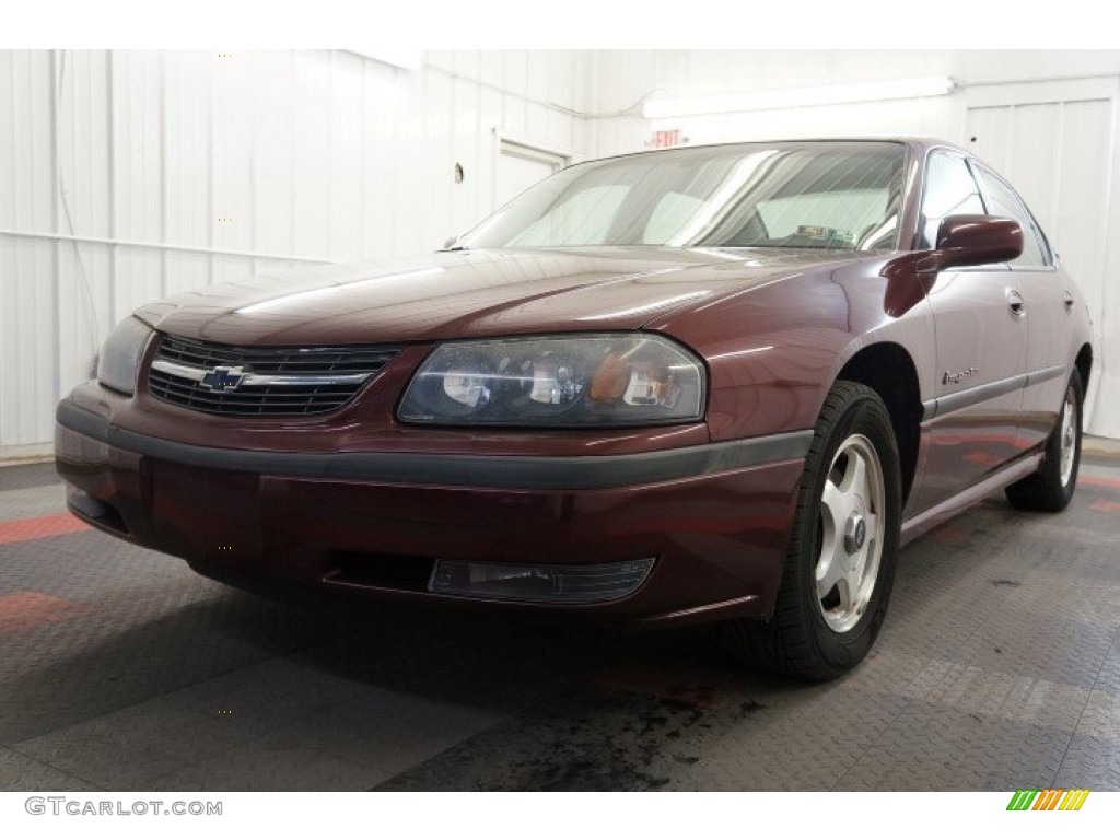 2000 Impala LS - Dark Carmine Red Metallic / Medium Gray photo #3