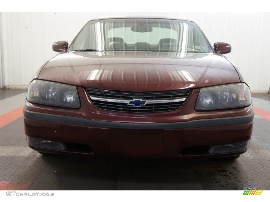 2000 Impala LS - Dark Carmine Red Metallic / Medium Gray photo #4