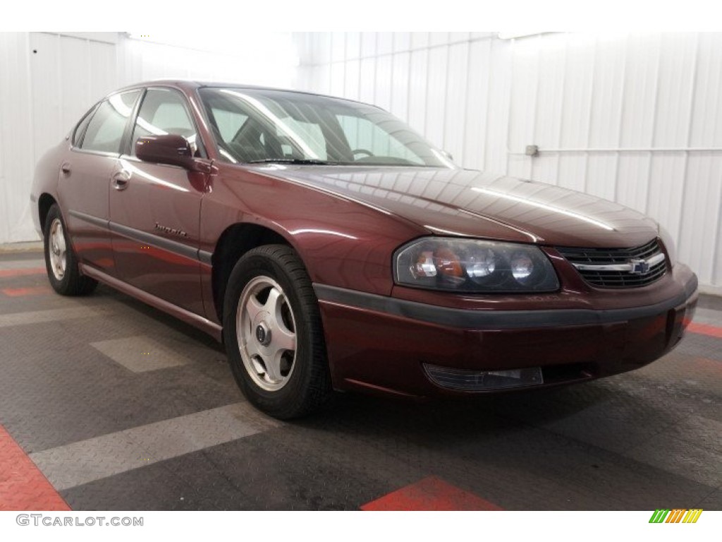 2000 Impala LS - Dark Carmine Red Metallic / Medium Gray photo #5