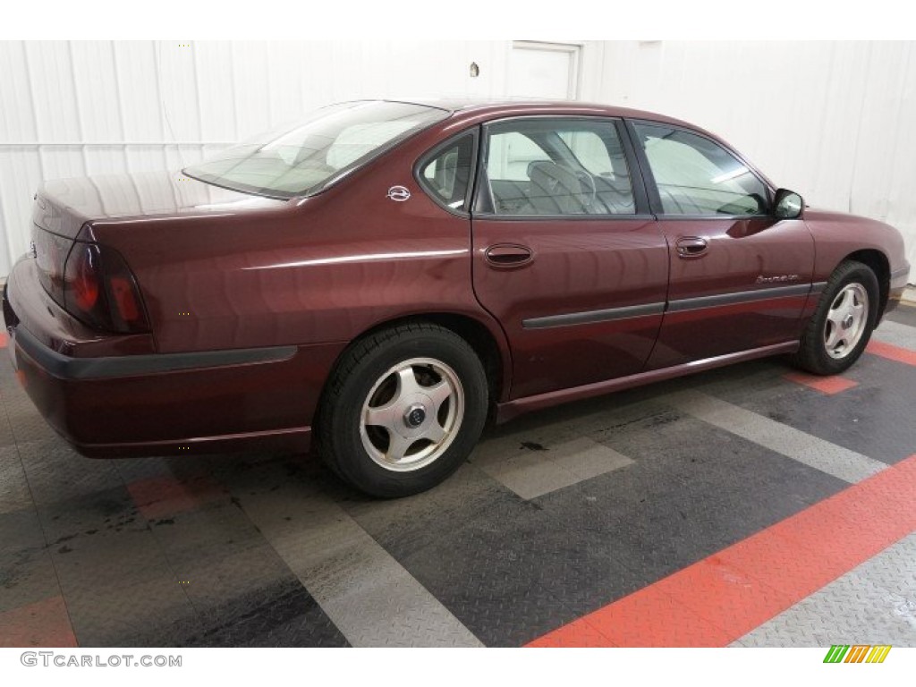 2000 Impala LS - Dark Carmine Red Metallic / Medium Gray photo #7