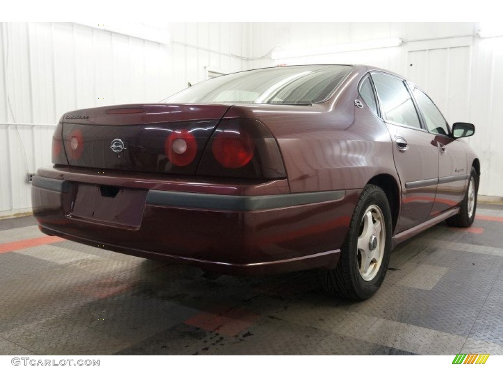 2000 Impala LS - Dark Carmine Red Metallic / Medium Gray photo #8