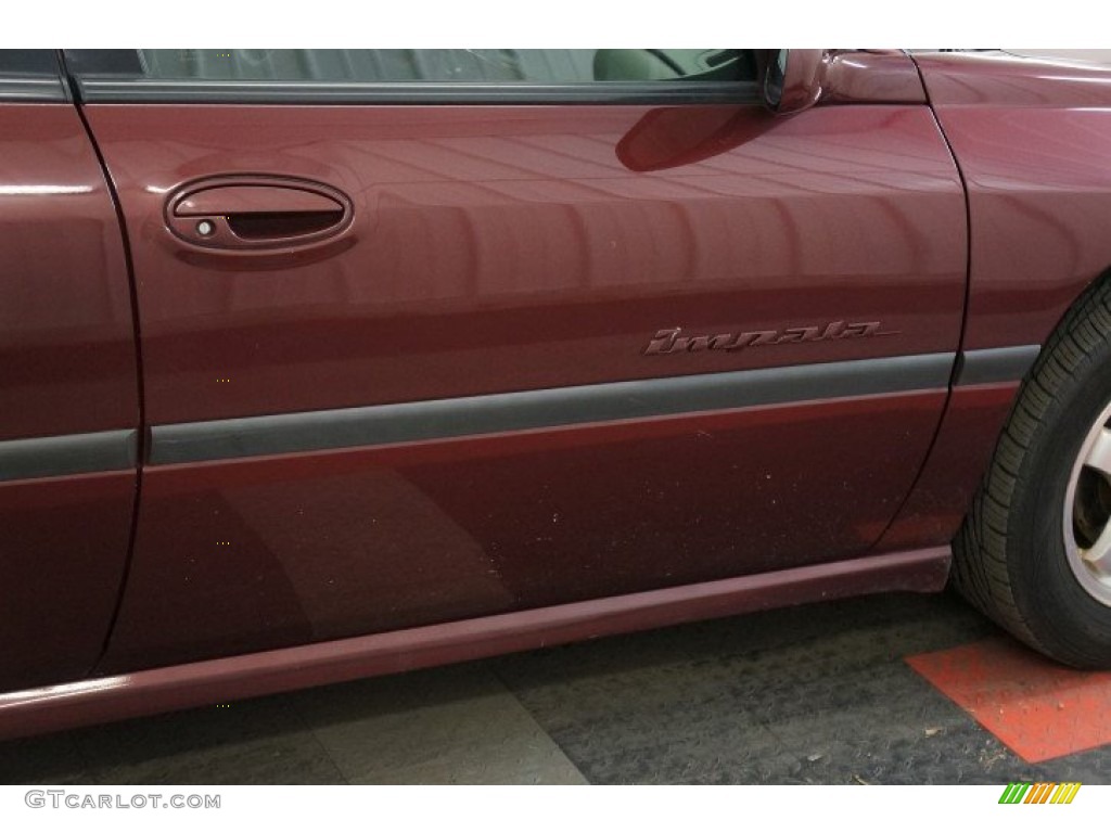 2000 Impala LS - Dark Carmine Red Metallic / Medium Gray photo #44