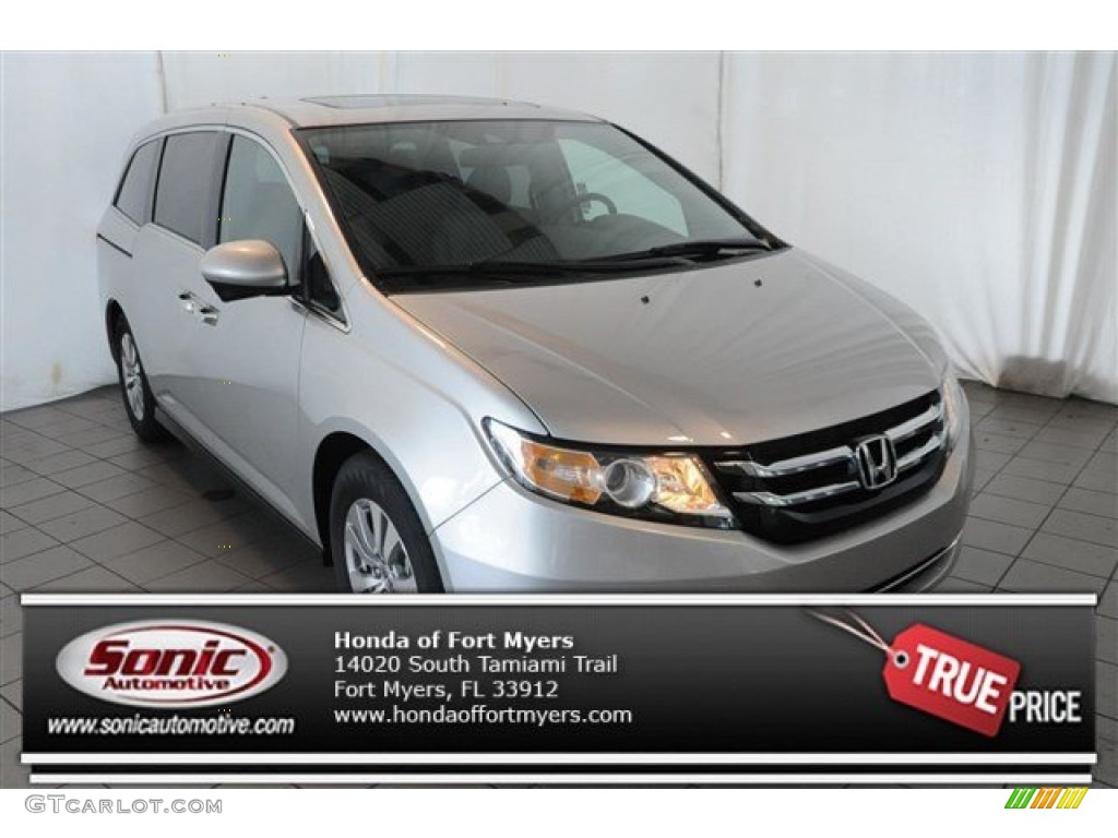 2015 Odyssey EX-L - Alabaster Silver Metallic / Gray photo #1