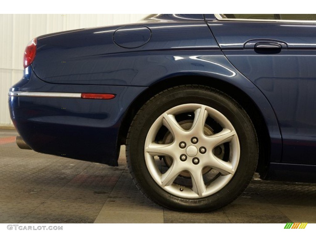 2005 S-Type 4.2 - Pacific Blue Metallic / Champagne photo #49