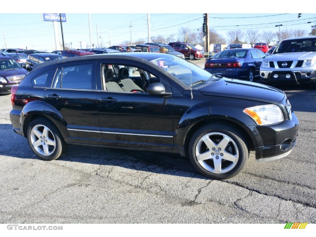 Brilliant Black Crystal Pearl 2009 Dodge Caliber R/T Exterior Photo #100259727