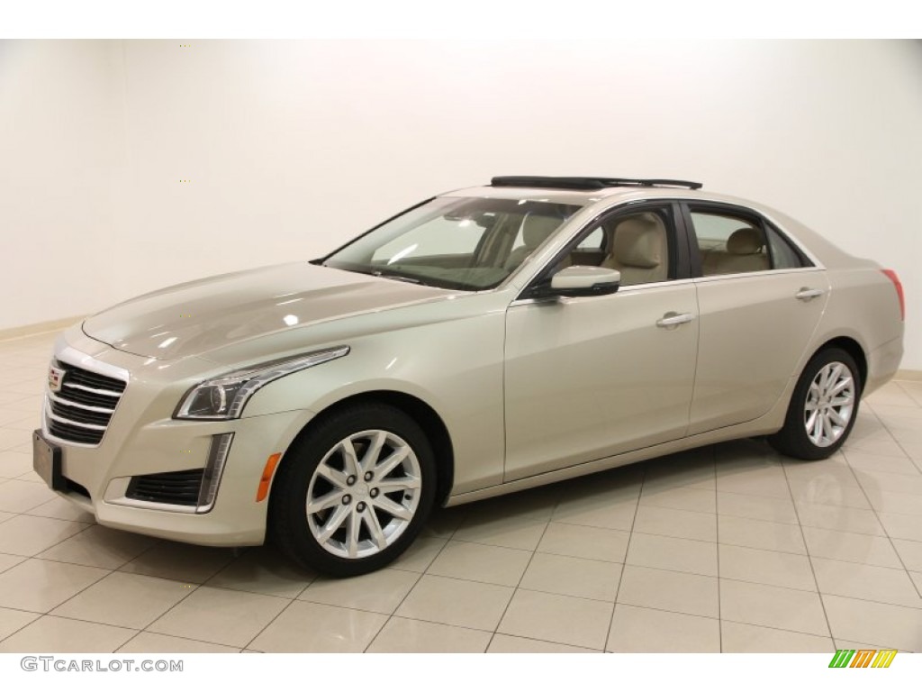 Silver Coast Metallic 2015 Cadillac CTS 2.0T Luxury AWD Sedan Exterior Photo #100260742