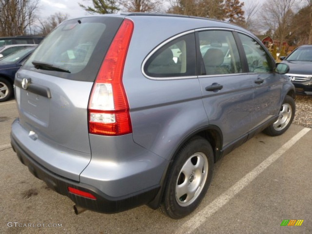 2009 CR-V LX 4WD - Glacier Blue Metallic / Gray photo #2