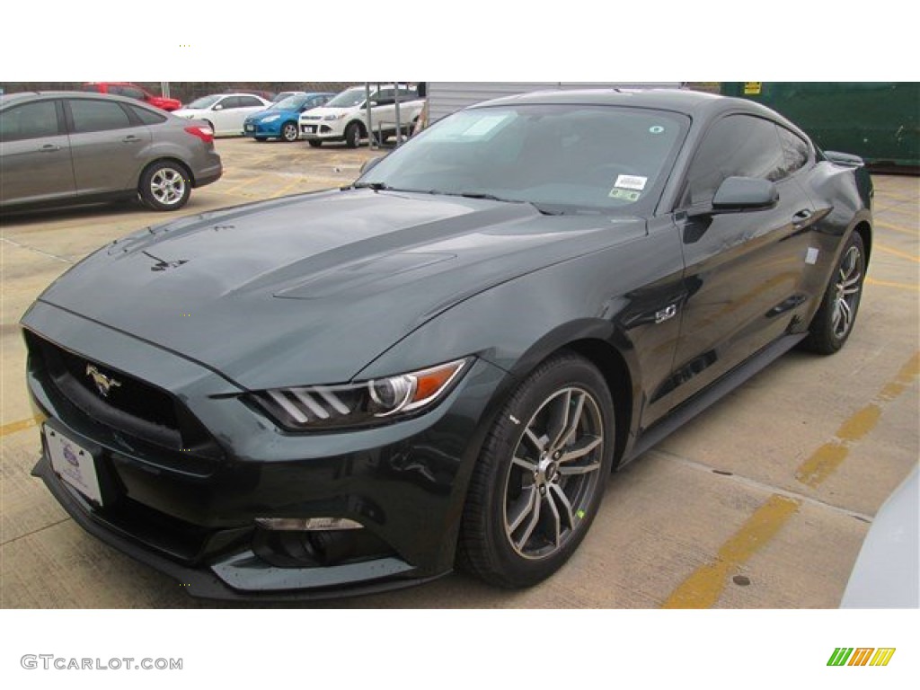 Guard Metallic 2015 Ford Mustang GT Coupe Exterior Photo #100261597