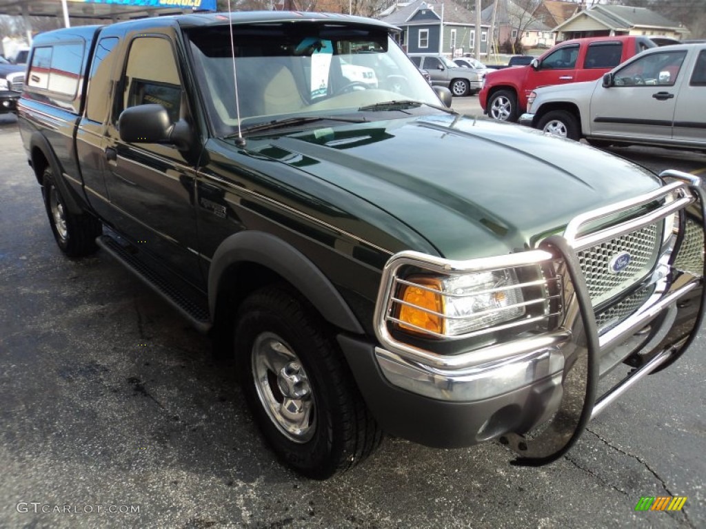 Woodland Green Metallic 2001 Ford Ranger XLT SuperCab 4x4 Exterior Photo #100261885