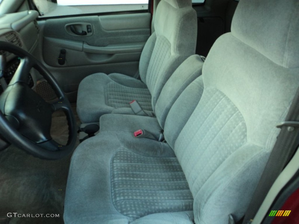 2000 S10 LS Extended Cab - Dark Cherry Red Metallic / Medium Gray photo #5