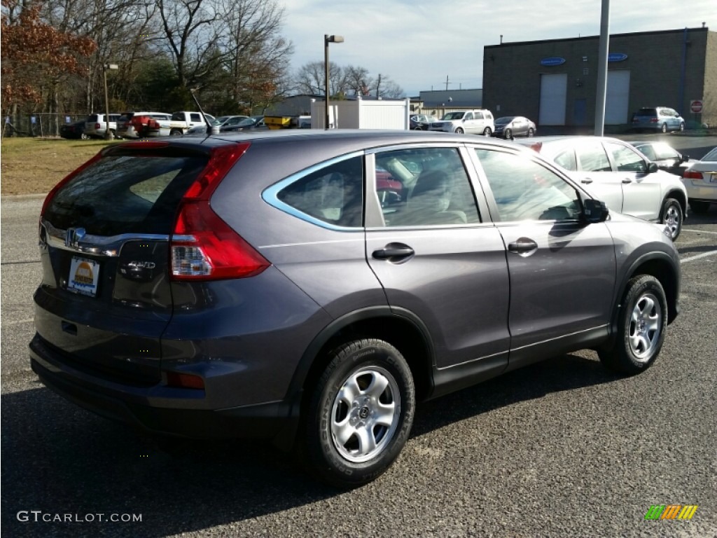 2015 CR-V LX AWD - Modern Steel Metallic / Gray photo #2