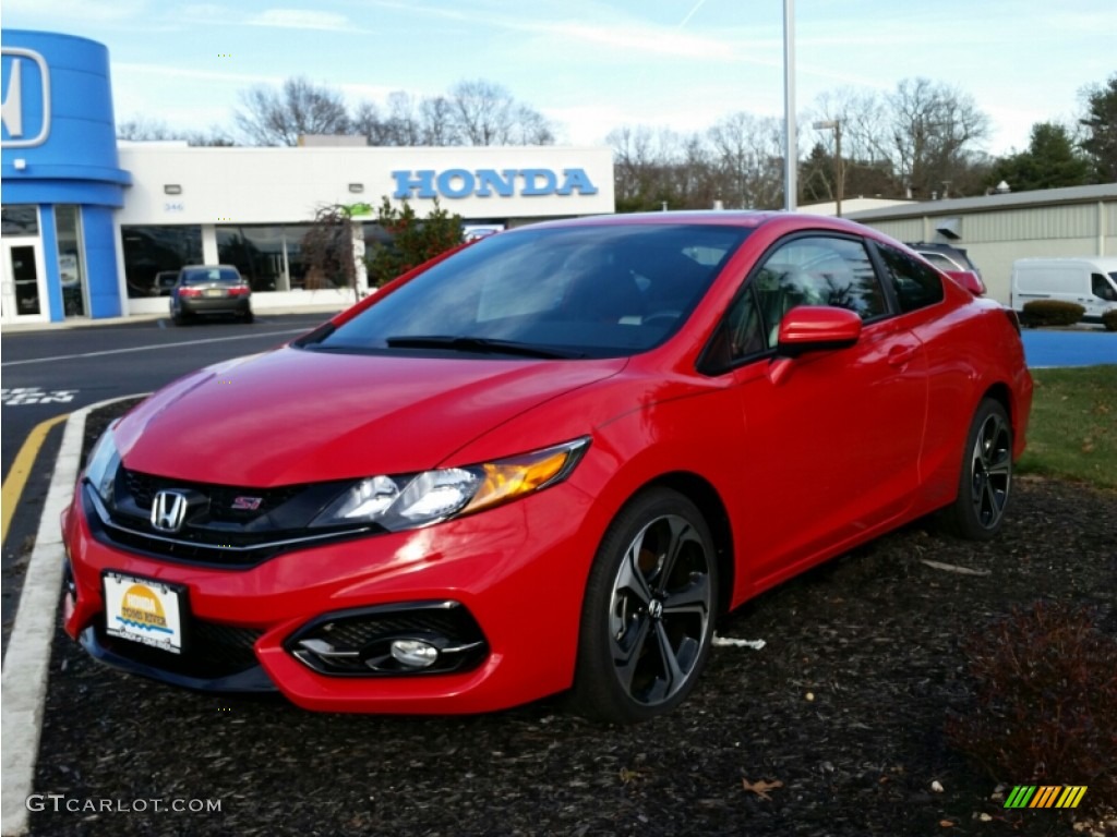 2015 Civic Si Coupe - Rallye Red / Si Black/Red photo #1