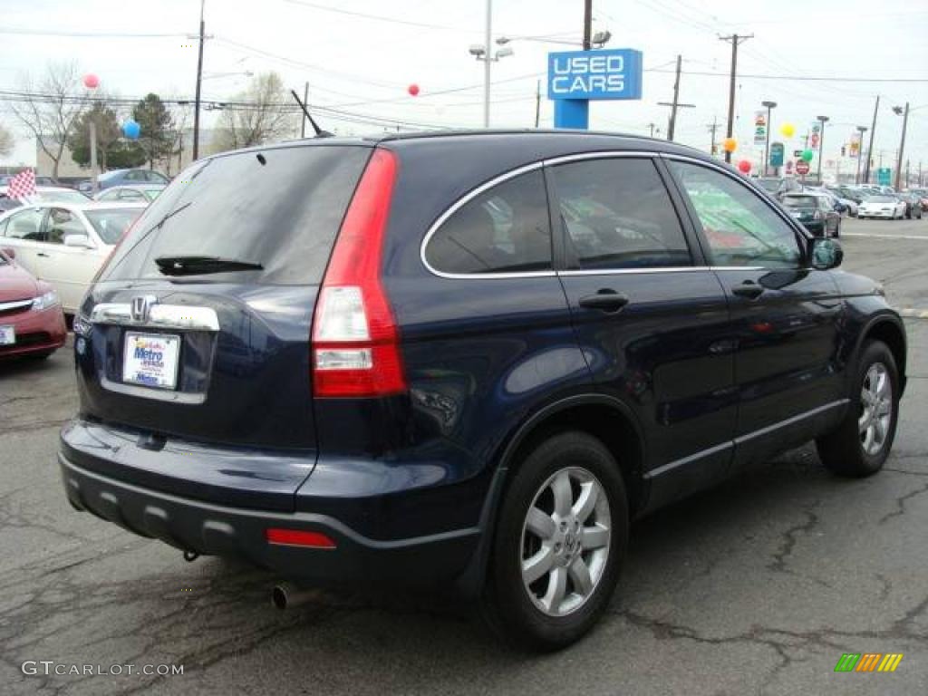 2007 CR-V EX 4WD - Royal Blue Pearl / Gray photo #4