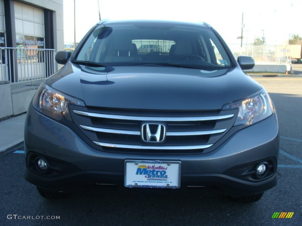 2012 CR-V EX-L 4WD - Polished Metal Metallic / Gray photo #2