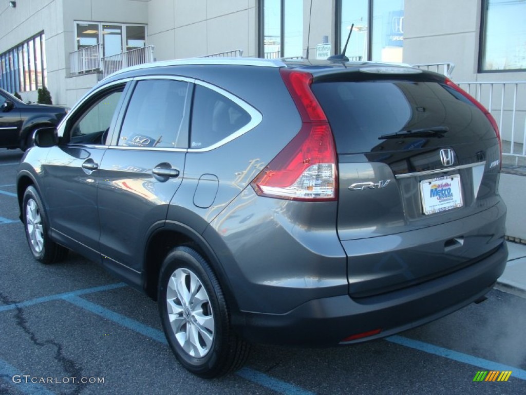 2012 CR-V EX-L 4WD - Polished Metal Metallic / Gray photo #4