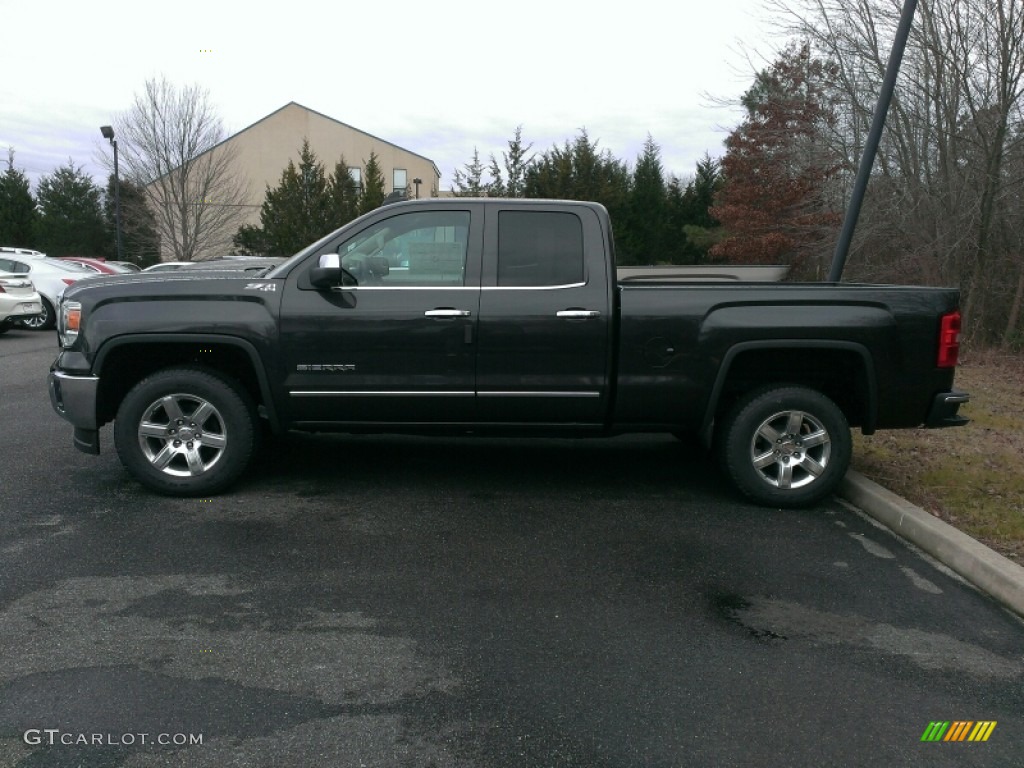 Iridium Metallic 2015 GMC Sierra 1500 SLT Double Cab 4x4 Exterior Photo #100269439
